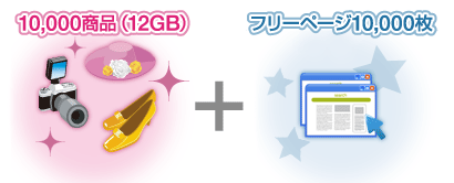 10,000商品(2G)+フリーページ200枚